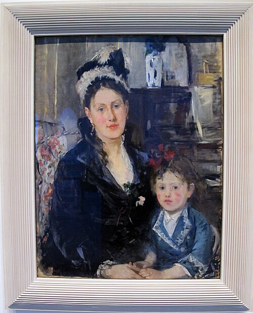 Portrait of Mme Boursier and Her Daughter, 1873, Berthe Morisot