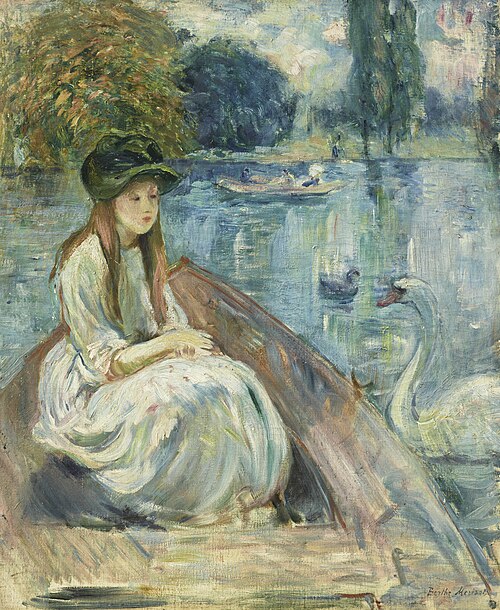 Jeanne Fourmanoir sur le lac, 1892, Berthe Morisot
