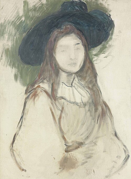 Julie Manet au chapeau Liberty, 1895, Berthe Morisot