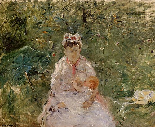 Nourrice et Bébé, 1879, Berthe Morisot