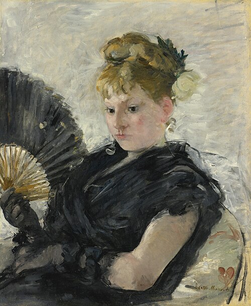 Femme à l’éventail, 1876, Berthe Morisot