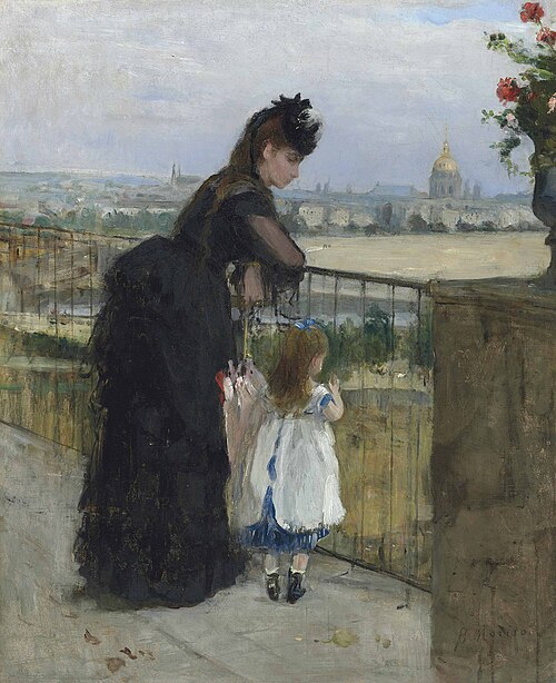 Femme et enfant au balcon, 1872, Berthe Morisot
