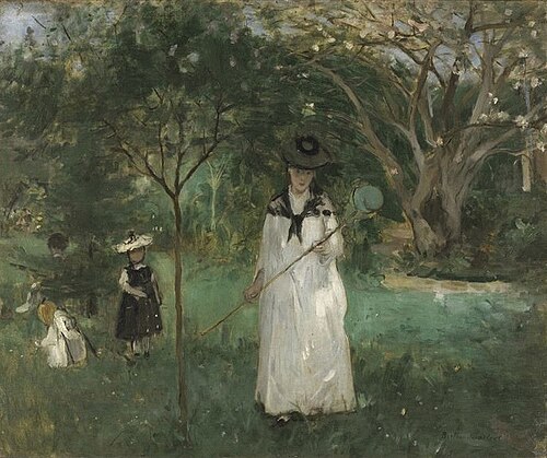 The butterfly hunt, 1874, Berthe Morisot