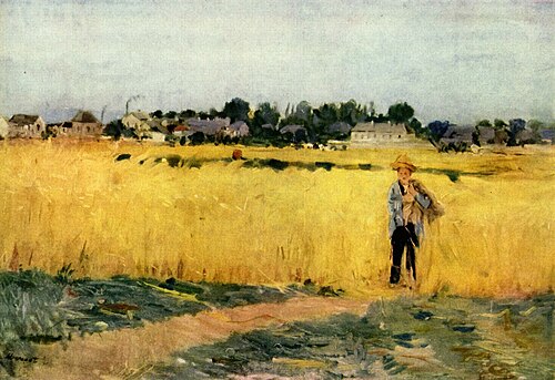 In the wheat, 1875, Berthe Morisot