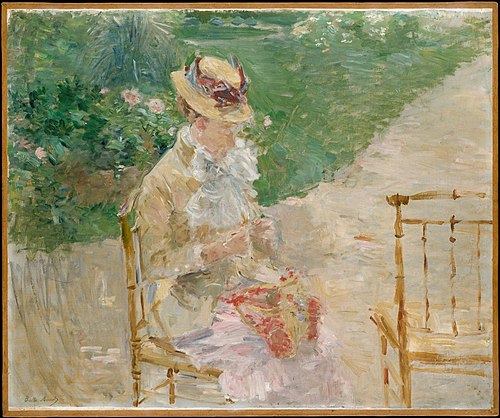 Young Woman Knitting, 1883, Berthe Morisot