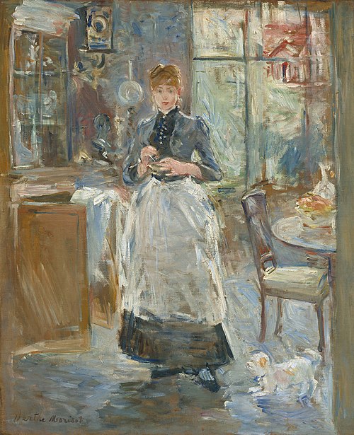 Dans la salle à manger, 1886, Berthe Morisot