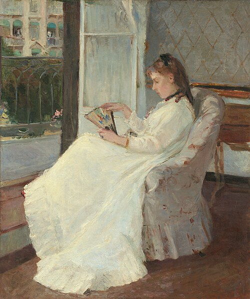 The Artist's Sister at a Window, 1869, Berthe Morisot