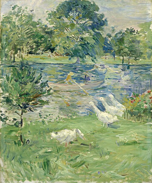 Girl in a Boat with Geese, 1889, Berthe Morisot