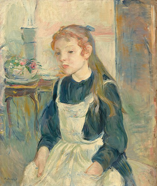 Young Girl with an Apron, 1891, Berthe Morisot