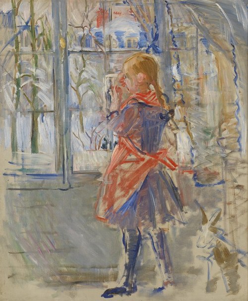 L'enfant au Tablier Rouge, 1886, Berthe Morisot