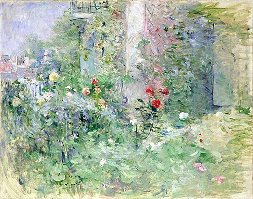 Le jardin à Bougival, 1884, Berthe Morisot