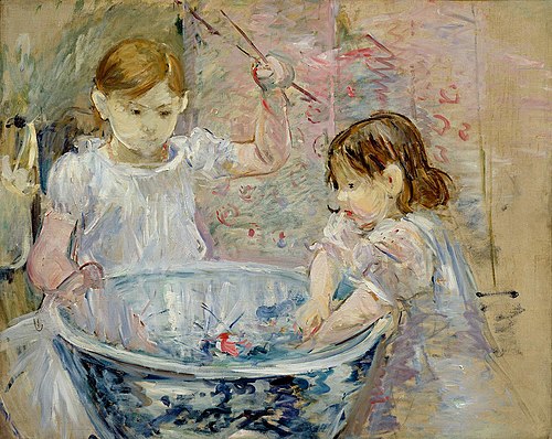 Enfants à la vasque, 1886, Berthe Morisot