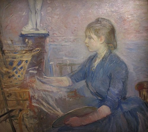 Paule Gobillard peignant, 1887, Berthe Morisot
