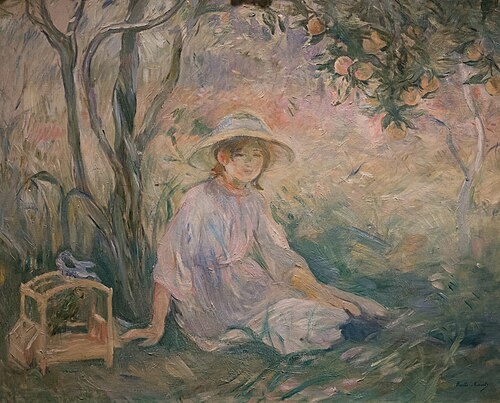 Under the Orange Tree, 1889, Berthe Morisot