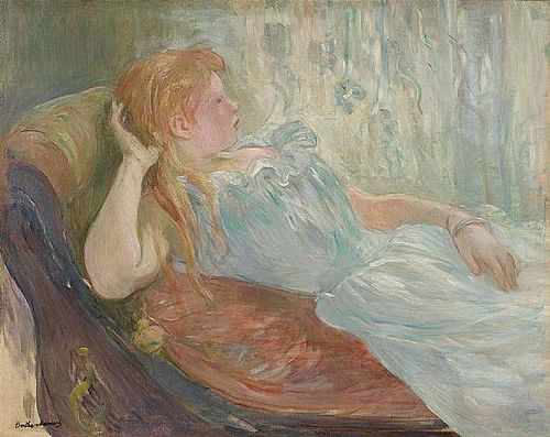 Jeune fille etendue, 1893, Berthe Morisot