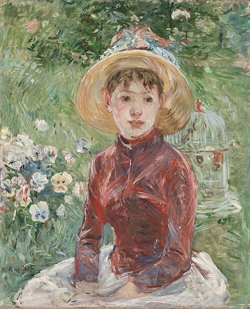 Le corsage rouge, 1885, Berthe Morisot