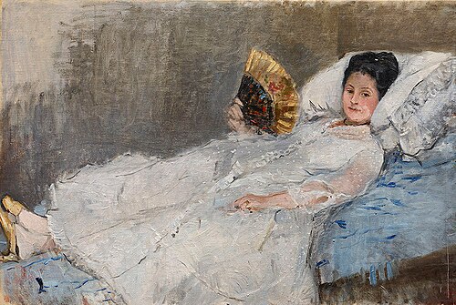 Portrait of Madame Hubbard, 1874, Berthe Morisot