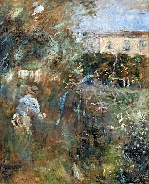 Femme au jardin (villa Arnulphi à Nice), 1882, Berthe Morisot