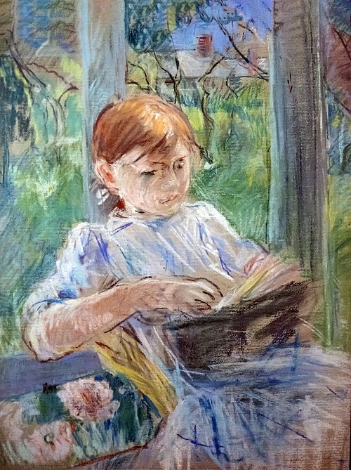 Jeune fille lisant, , Berthe Morisot