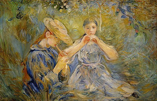 Les Flageolets, 1890, Berthe Morisot