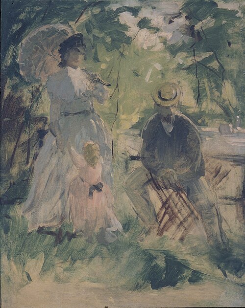 In the Garden, 1885, Berthe Morisot
