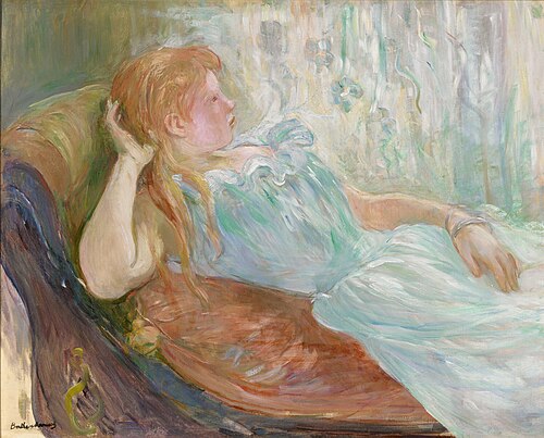 Jeune fille étendue, 1893, Berthe Morisot