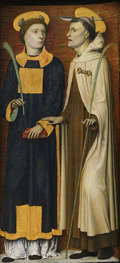 Saint Étienne et saint Ange le carme, 1450, 