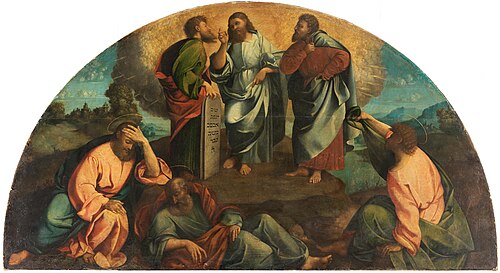 Transfiguration of Jesus (lunette), 1522, Francesco Torbido