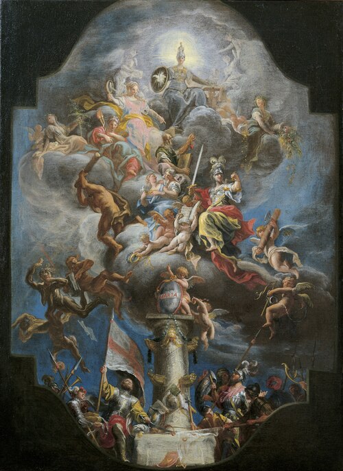 Apoteosi della Repubblica di Genova con l'allegoria della divina sapienza, 1700, Domenico Piola