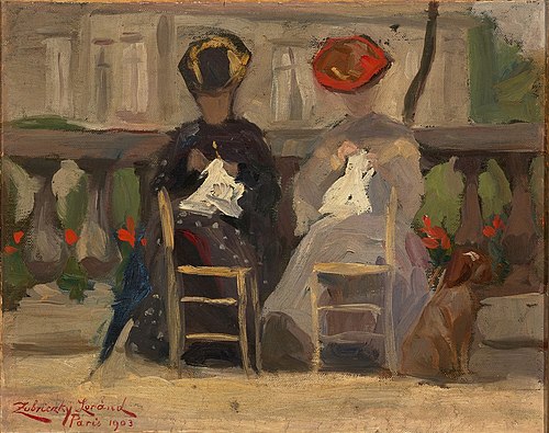 Sewing Women, 1903, Loránd Zubriczky