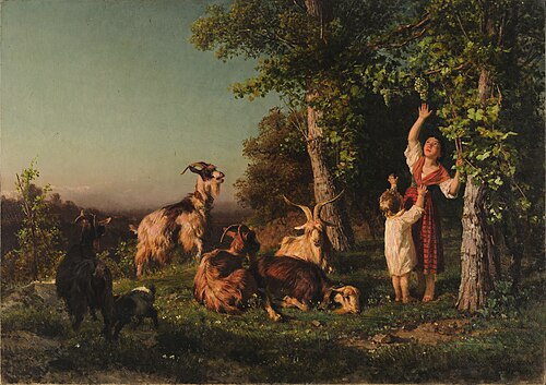 Coucher de soleil, 1858, Filippo Palizzi