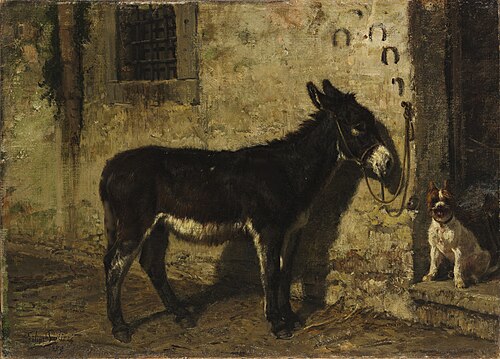 A la porte, 1859, Filippo Palizzi