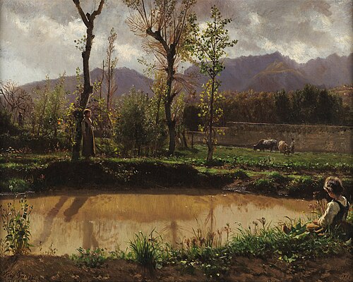 Landscape after the rain, 1864, Filippo Palizzi