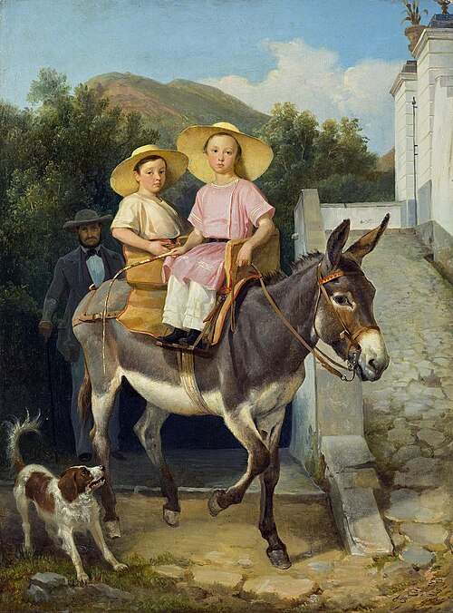 Portrait of Nicholas and Mikhail Rayevsky, 1846, Filippo Palizzi