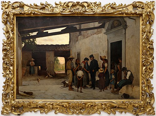 The call of the contingent, 1869, Odoardo Borrani