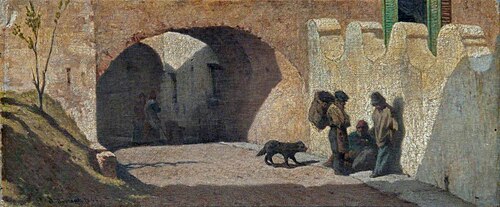 Strada di Bari, 1862, Odoardo Borrani