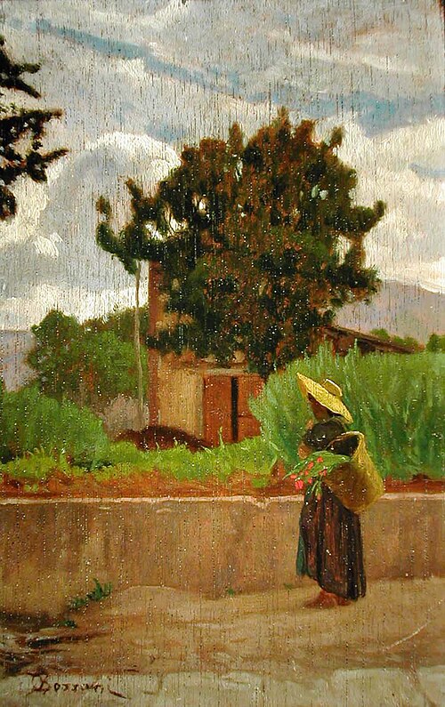 Peasant woman in Castiglioncello, 1905, Odoardo Borrani