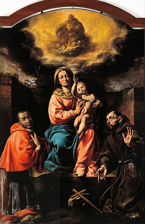 Madonna con Bambino e i Santi Francesco e Carlo Borromeo, 1631, Tanzio da Varallo