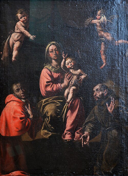 La Vierge à l'Enfant avec saint Charles et saint François, 1628, Tanzio da Varallo