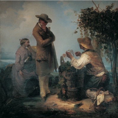 Grape harvest in Tuscany, 1854, Vincenzo Cabianca