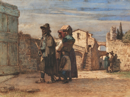 The shepherd's daughters, 1869, Vincenzo Cabianca