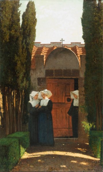 Les Secrets du cloître, 1861, Vincenzo Cabianca