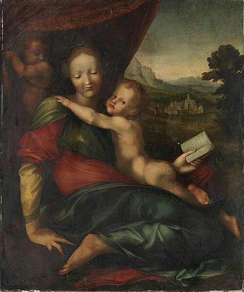 Mary with child and Saint John, 1513, Cesare da Sesto