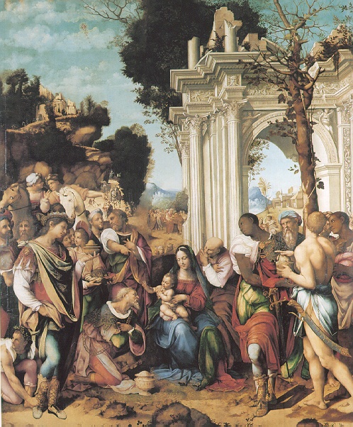 Adoration des mages, 1516, Cesare da Sesto