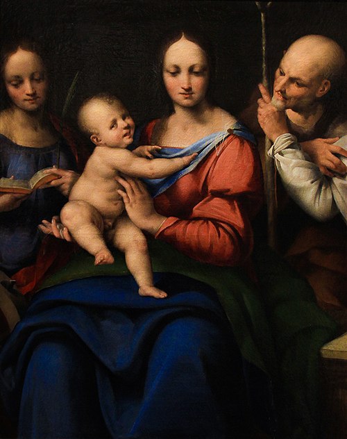 The Holy Family with Catherine, , Cesare da Sesto