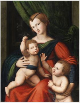 The Virgin and Child with Saint John the Baptist, , Cesare da Sesto