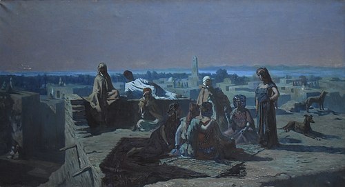 Soir dans l'oasis, 1905, Louis François Cabanes