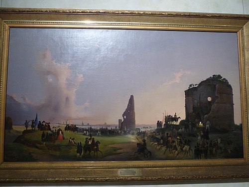 Artist's Feast at the Tor de' Schiavi, 1844, Ippolito Caffi