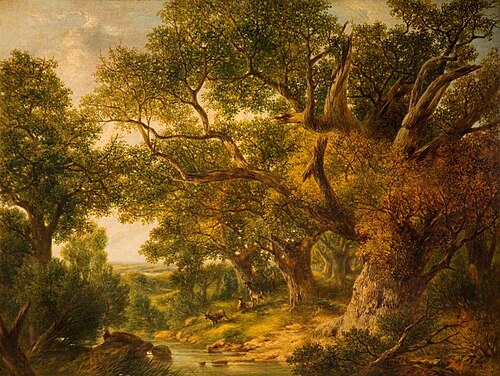 Landscape with Deer, 1873, Edward Orlando Bowley