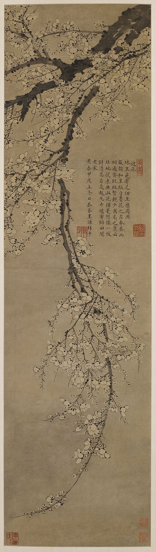 Plum Blossom, 1454, Wang Qian
